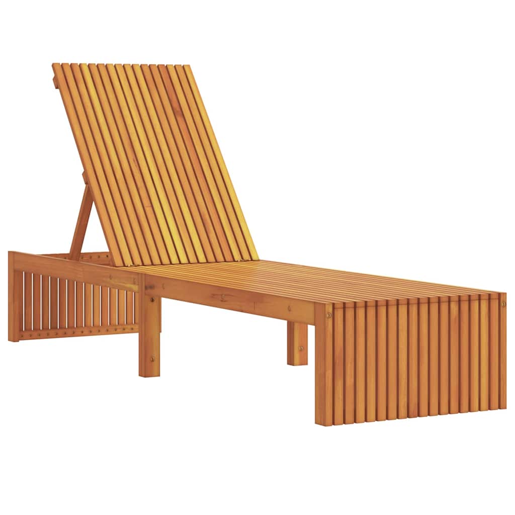 Sonnenliege Öl-Natur 200 x 55 x 94 cm Massivholz Akazie