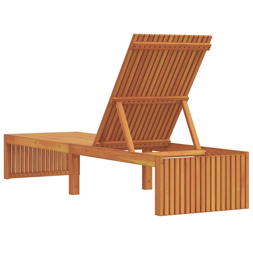 Sonnenliege Öl-Natur 200 x 55 x 94 cm Massivholz Akazie