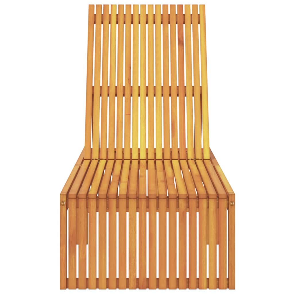 Sonnenliege Öl-Natur 200 x 55 x 94 cm Massivholz Akazie