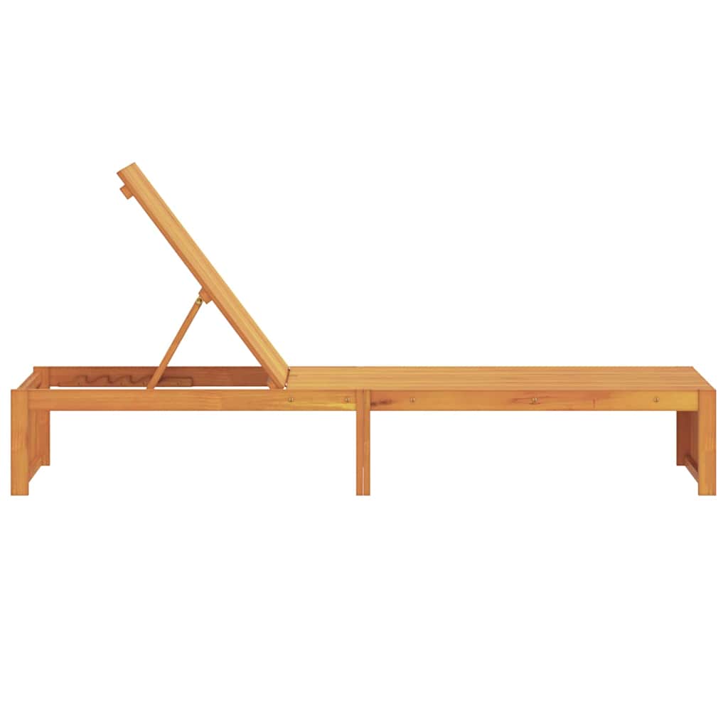 Sonnenliege Öl-Natur 200 x 55 x 94 cm Massivholz Akazie
