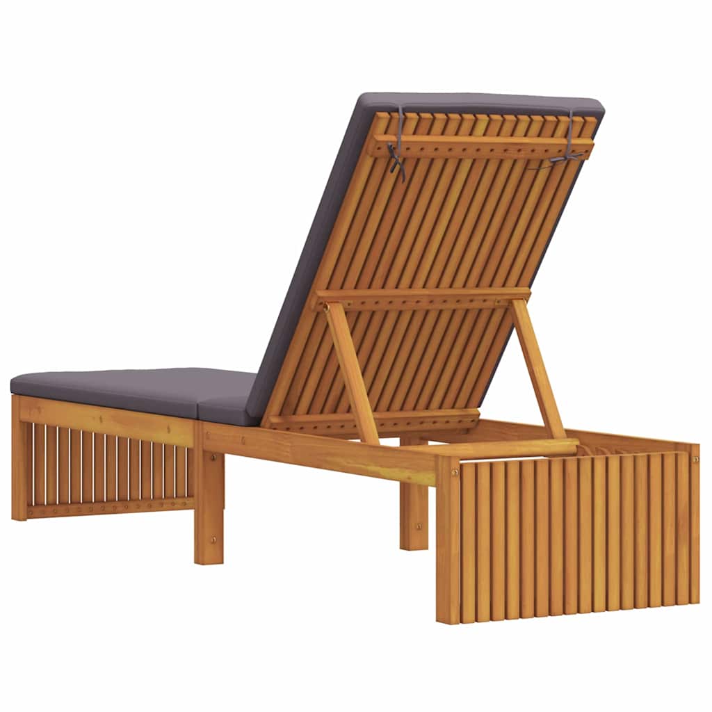 Sonnenliege Öl-Natur 200 x 55 x 94 cm Massivholz Akazie