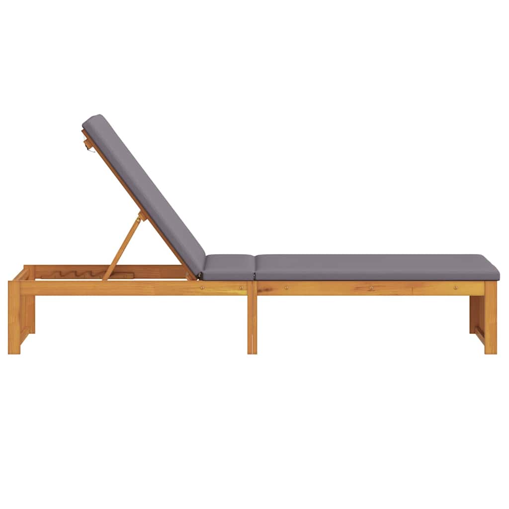 Sonnenliege Öl-Natur 200 x 55 x 94 cm Massivholz Akazie