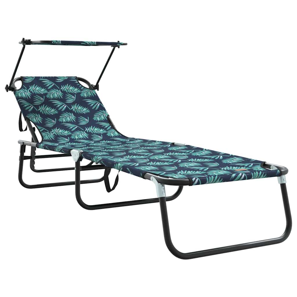 Klappbare Sonnenliege 2 pcs Mehrfarbig 190 x 57 x 81 cm Oxford