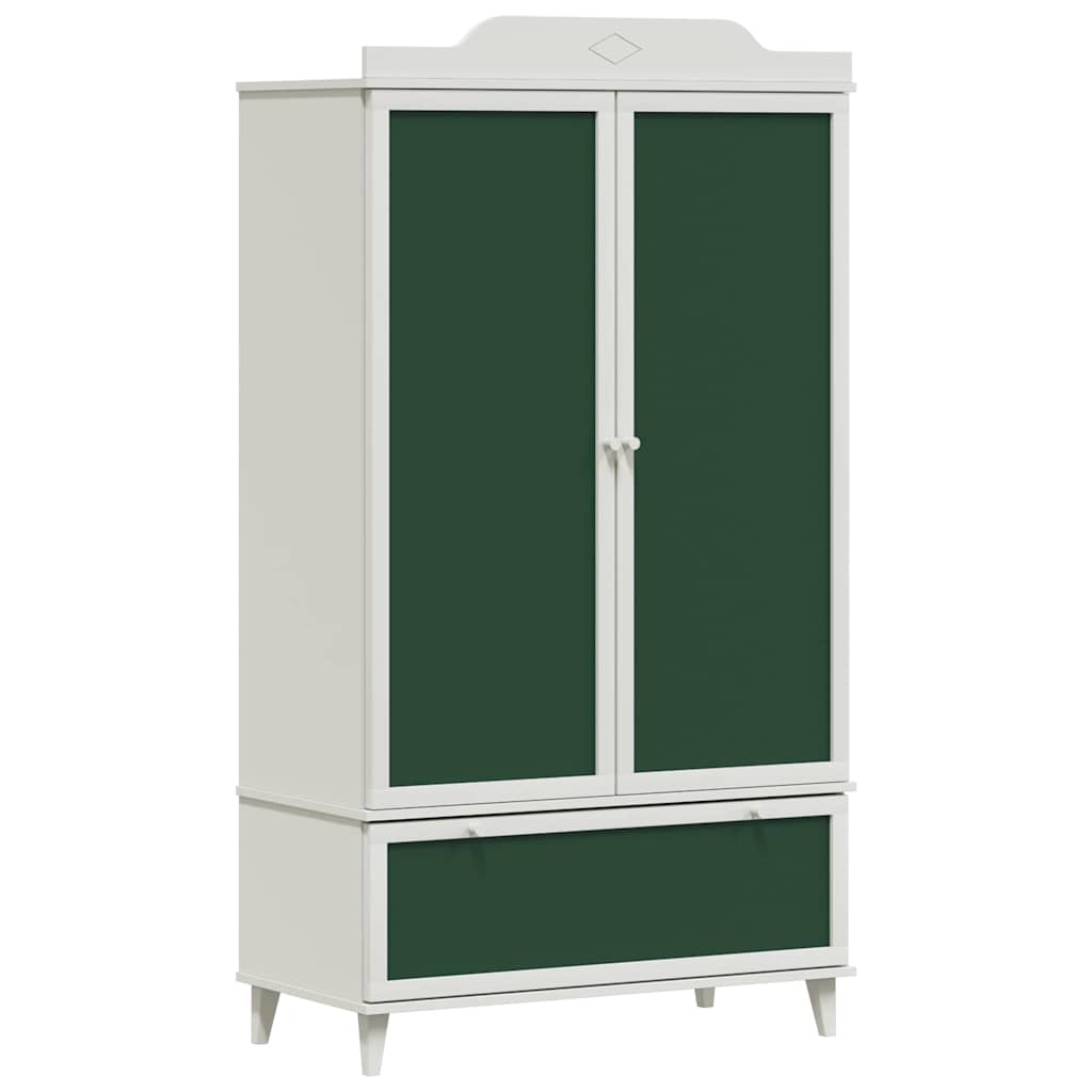 Kreidetafel Kleiderschrank mit Tür ROROS Weiß 90 x 45 x 165 cm