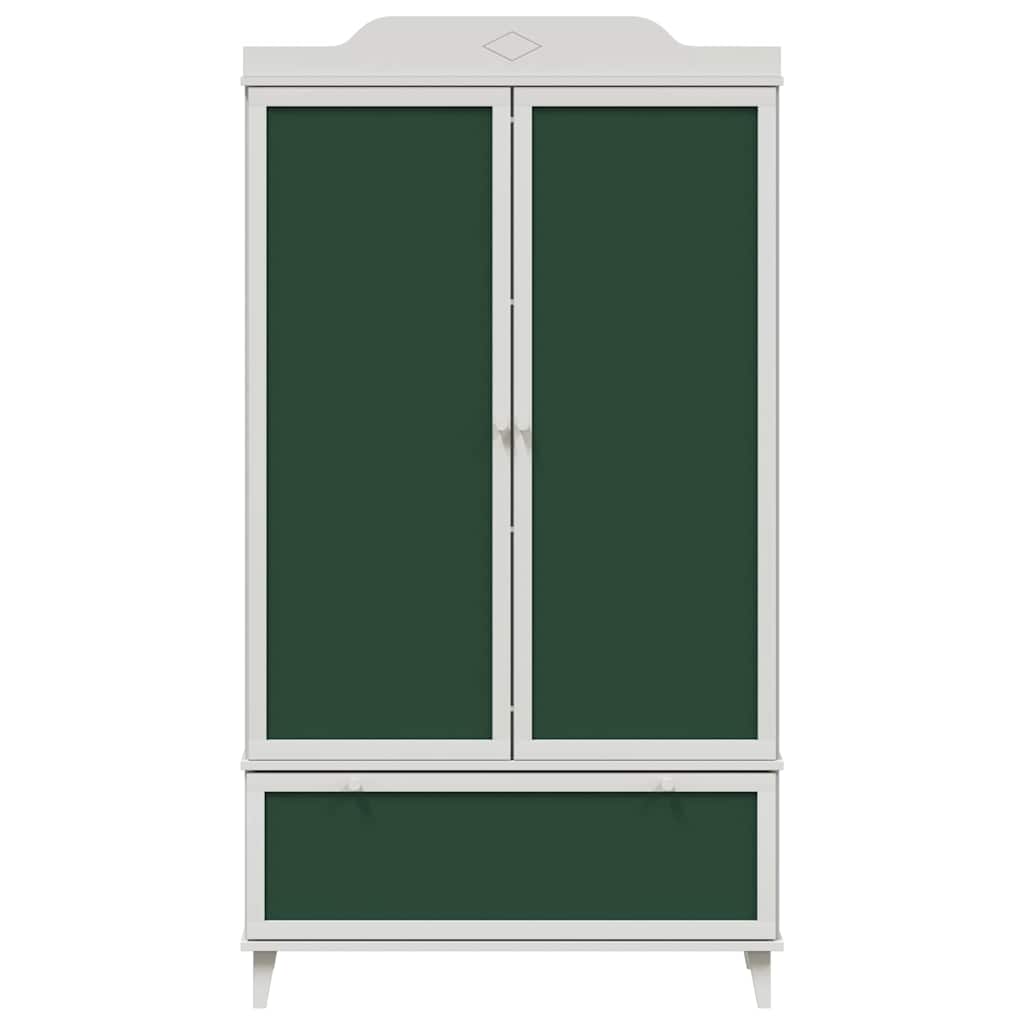 Kreidetafel Kleiderschrank mit Tür ROROS Weiß 90 x 45 x 165 cm