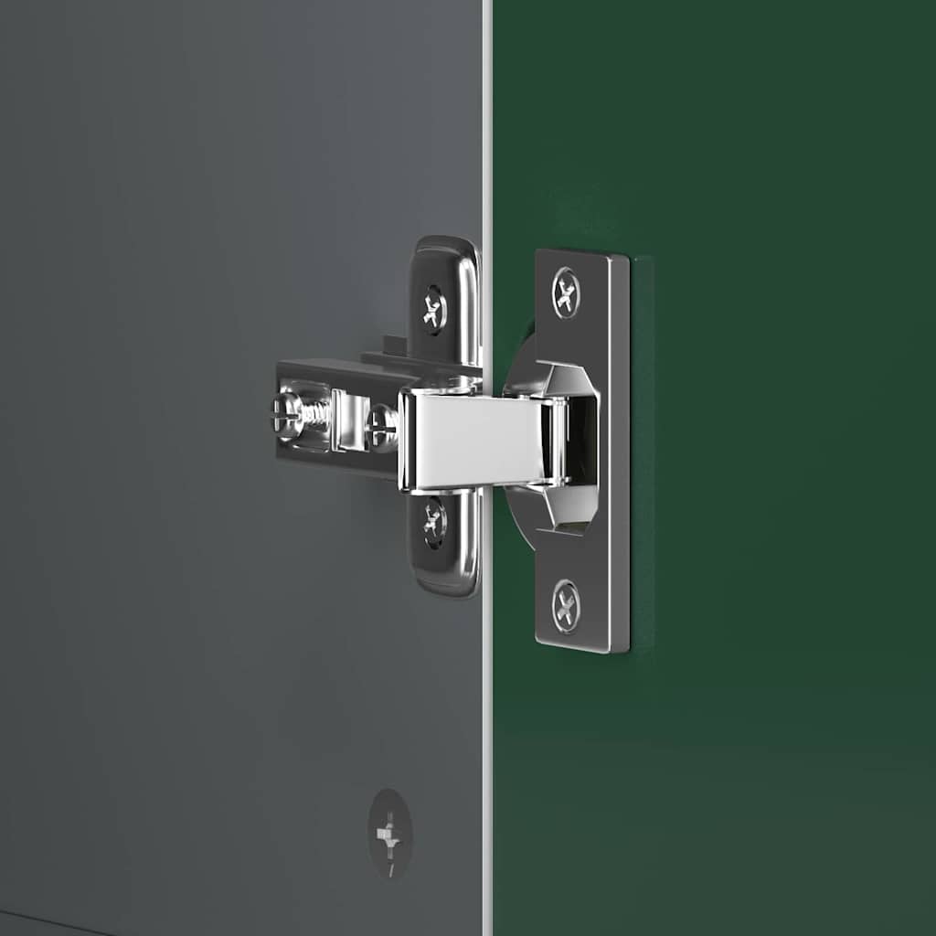 Kreidetafel Kleiderschrank ROROS Grau und Weiß 90 x 45 x 165 cm