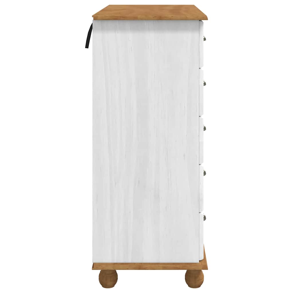 Schubladenkommode mit Schubladen ASKIM Weiß 91 x 40 x 95,5 cm
