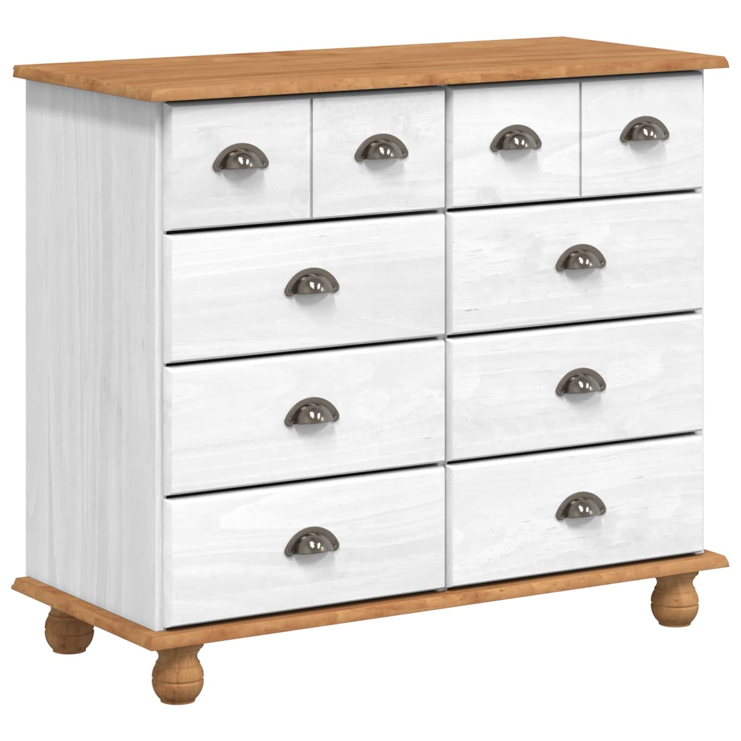 Schubladenkommode mit Schubladen ASKIM Weiß 91 x 40 x 79 cm