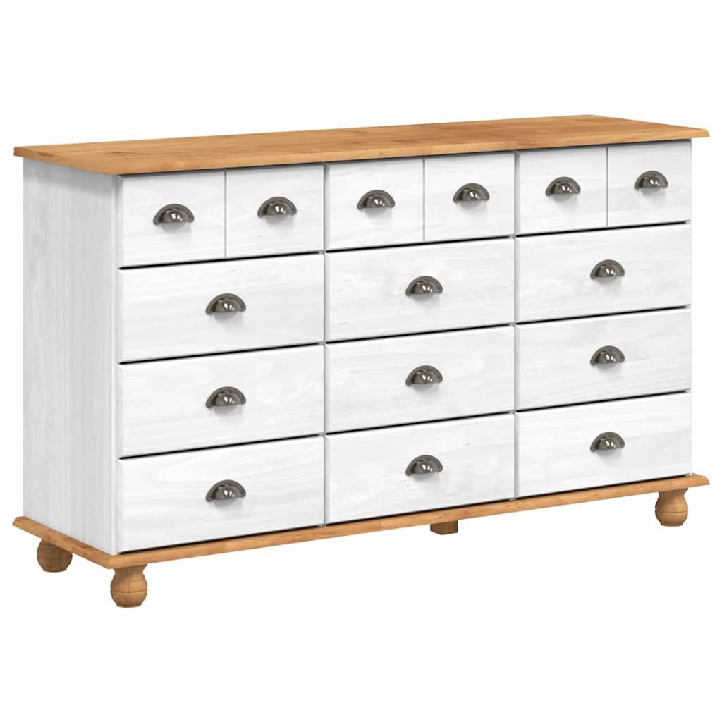 Schubladenkommode mit Schubladen ASKIM Weiß 79 x 40 x 133,5 cm
