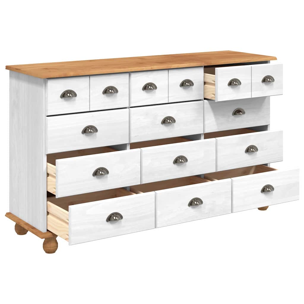 Schubladenkommode mit Schubladen ASKIM Weiß 79 x 40 x 133,5 cm