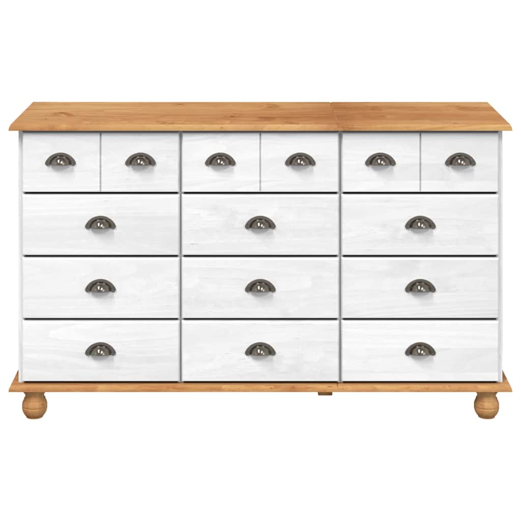Schubladenkommode mit Schubladen ASKIM Weiß 79 x 40 x 133,5 cm