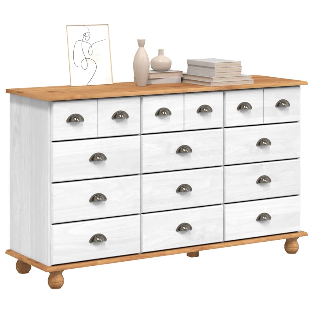 Schubladenkommode mit Schubladen ASKIM Weiß 79 x 40 x 133,5 cm