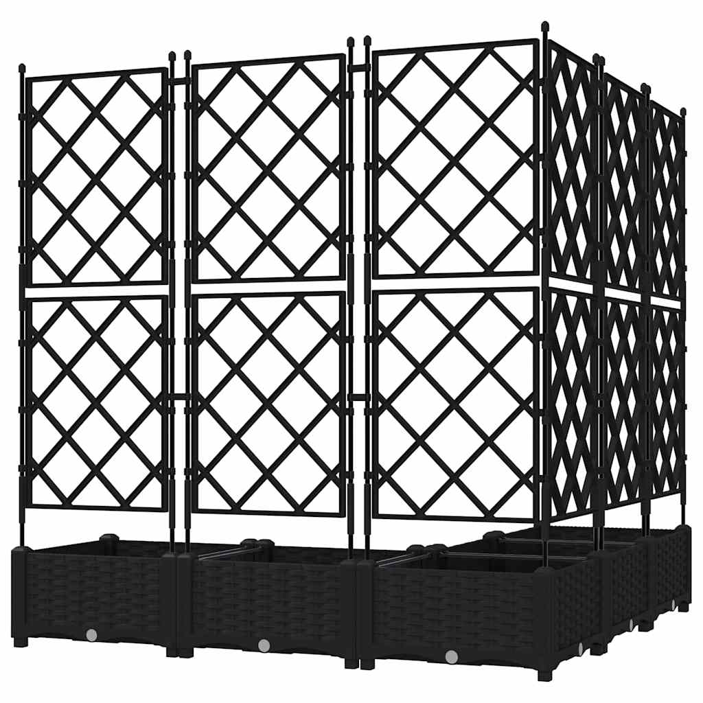 Garten-Pflanzgefäß 5 pcs Schwarz 120 x 120 x 125,5 cm