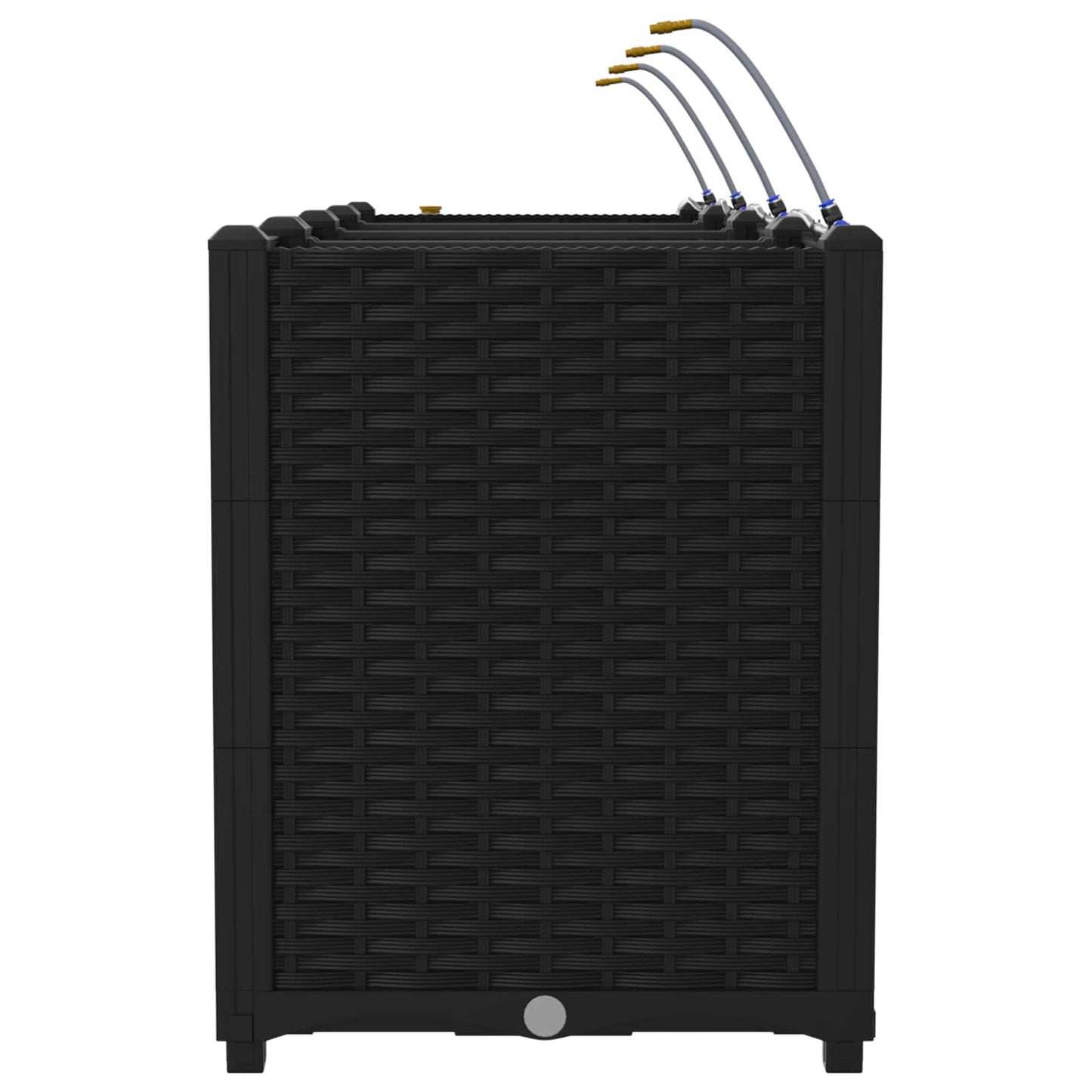 Garten-Pflanzgefäß 4 pcs Schwarz 160 x 40 x 52 cm Kunststoff
