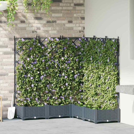 Garten-Pflanzgefäß 5 pcs Hellgrau 120 x 120 x 125,5 cm