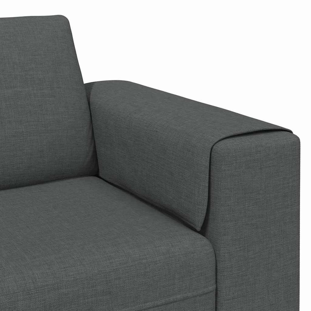 Wohnzimmer Couch Dunkelgrau 250 x 77 x 76 cm Polyester