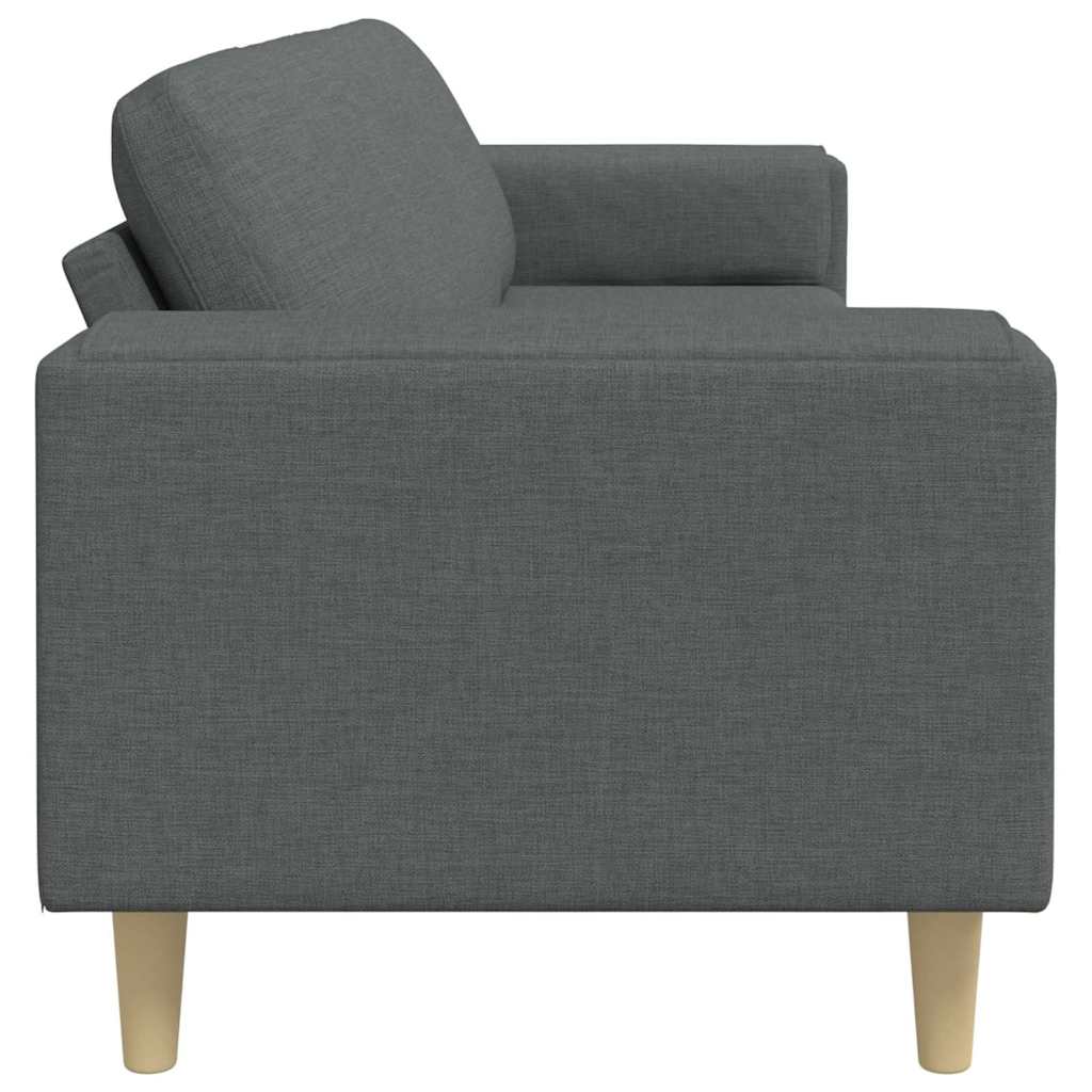 Wohnzimmer Couch Dunkelgrau 250 x 77 x 76 cm Polyester