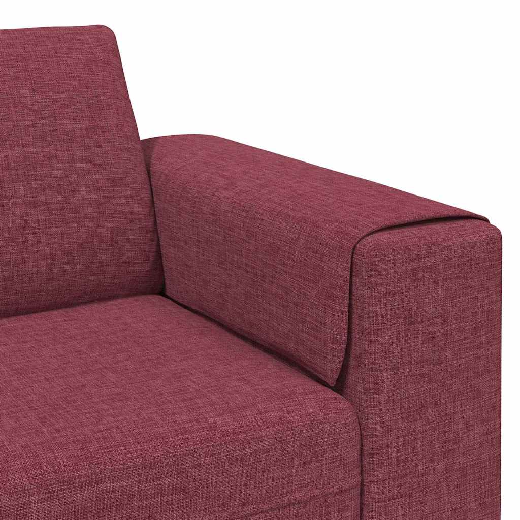 Wohnzimmer Couch Weinrot 250 x 77 x 76 cm Polyester