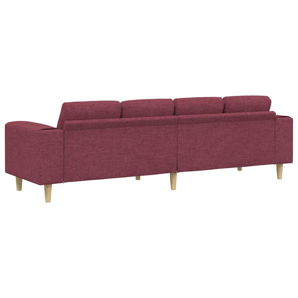 Wohnzimmer Couch Weinrot 250 x 77 x 76 cm Polyester