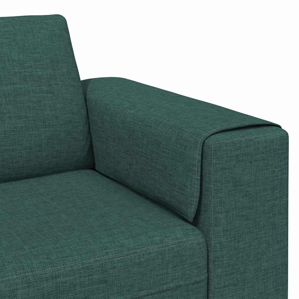 Wohnzimmer Couch Dunkelgrün 250 x 77 x 76 cm Polyester