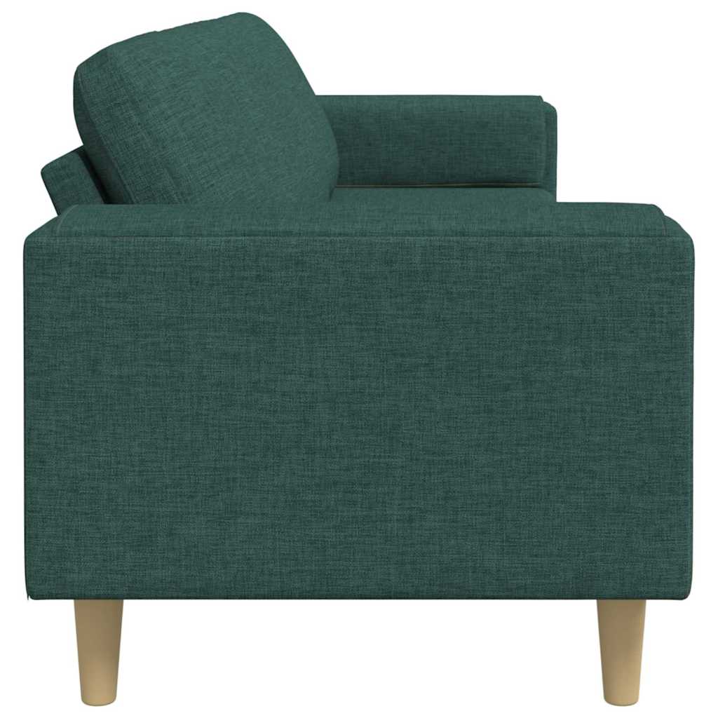 Wohnzimmer Couch Dunkelgrün 250 x 77 x 76 cm Polyester
