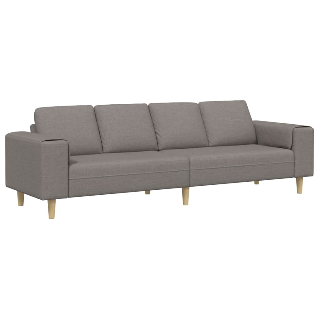 Wohnzimmer Couch Taupe 250 x 77 x 76 cm Polyester
