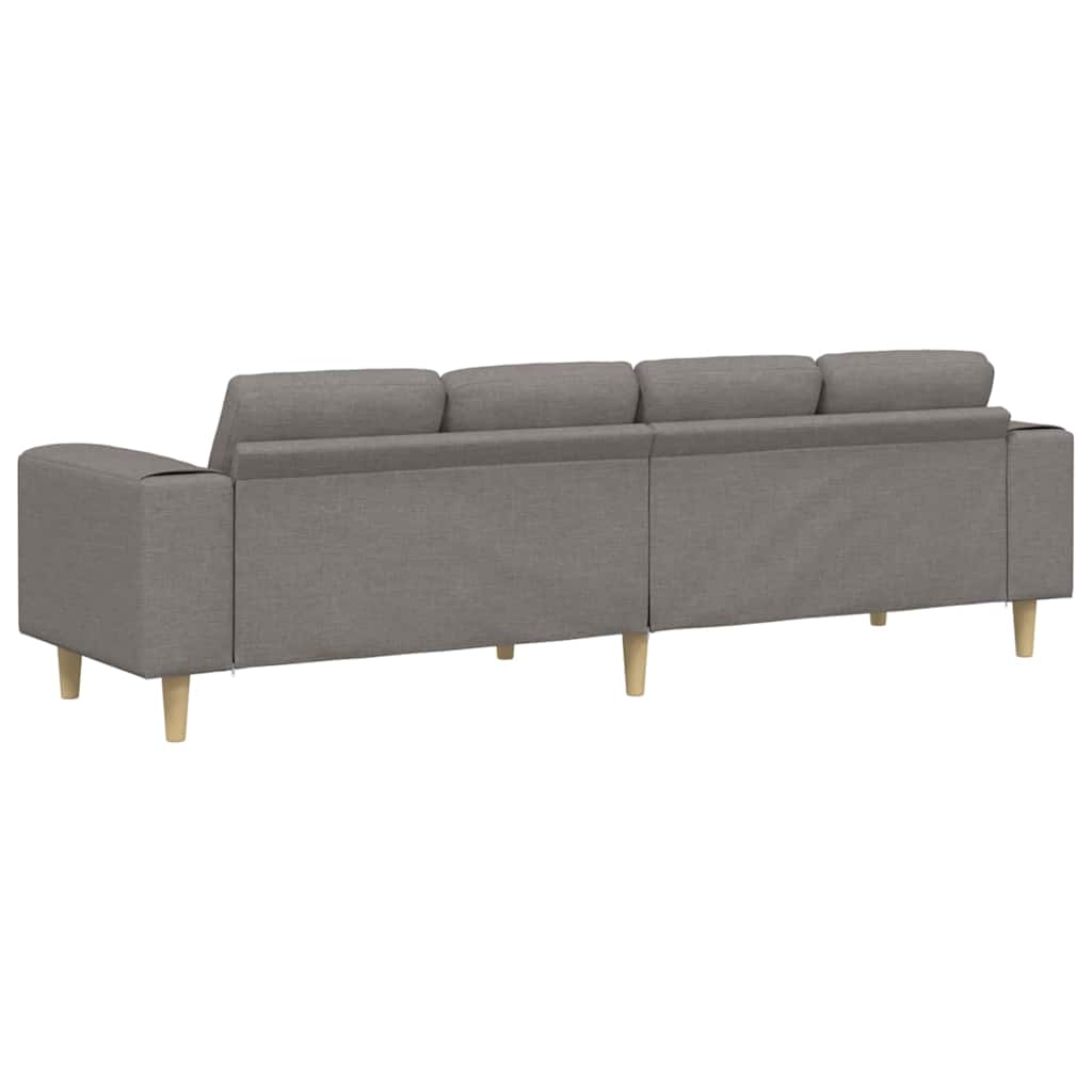 Wohnzimmer Couch Taupe 250 x 77 x 76 cm Polyester