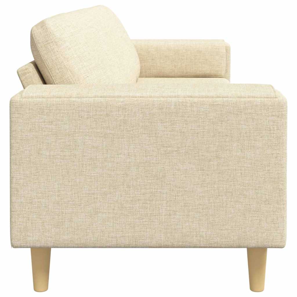 Wohnzimmer Couch Creme 250 x 77 x 76 cm Polyester