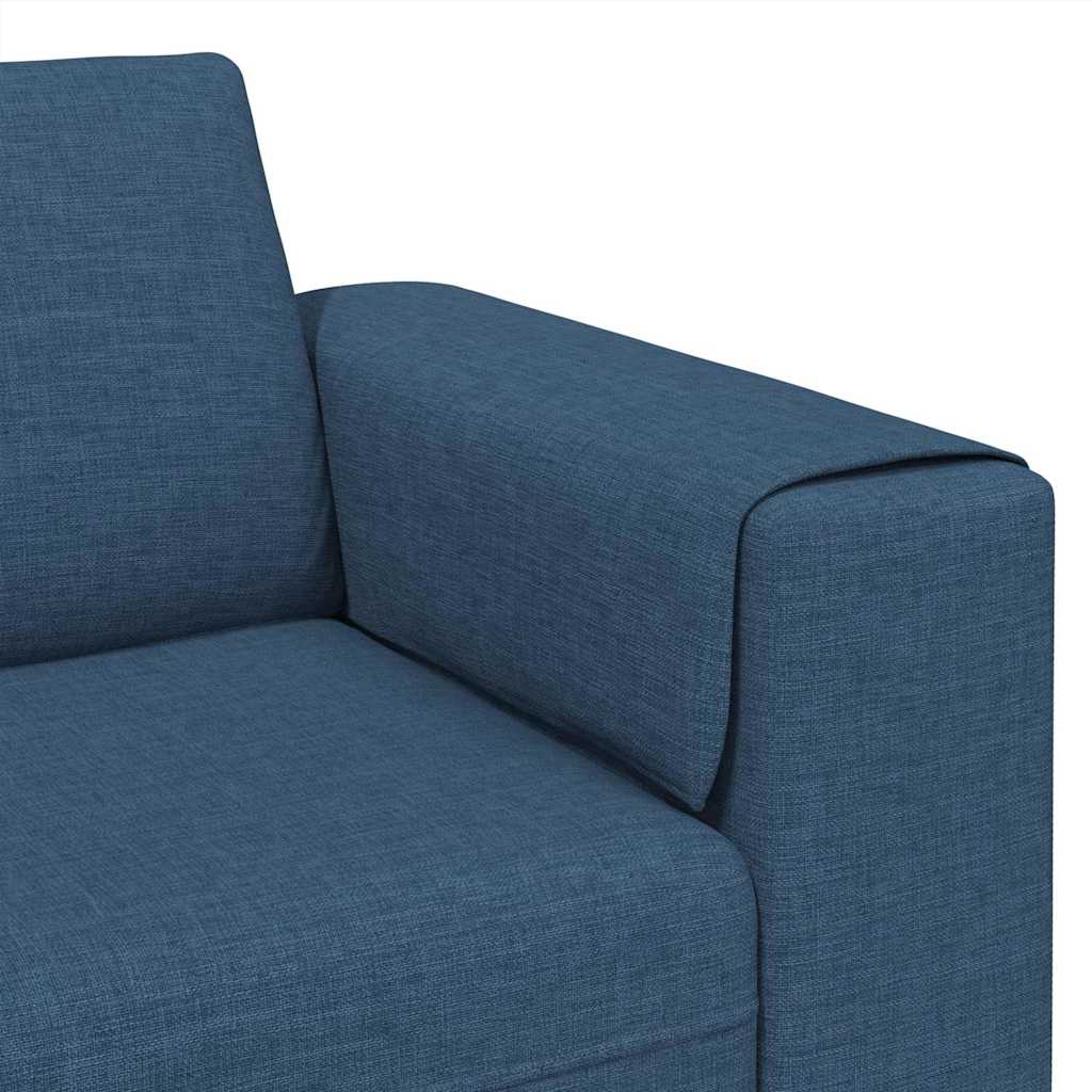 Wohnzimmer Couch Blau 250 x 77 x 76 cm Polyester