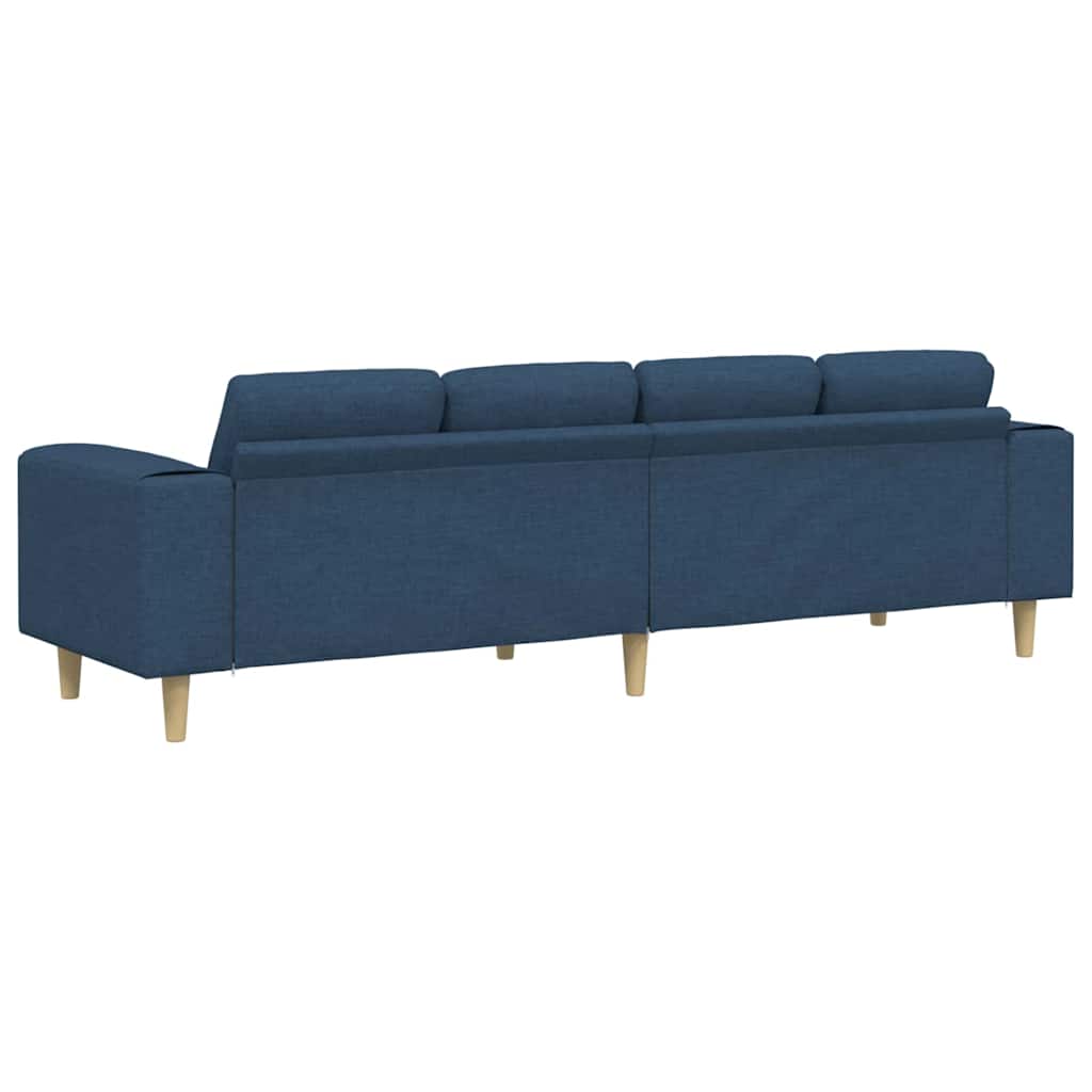 Wohnzimmer Couch Blau 250 x 77 x 76 cm Polyester