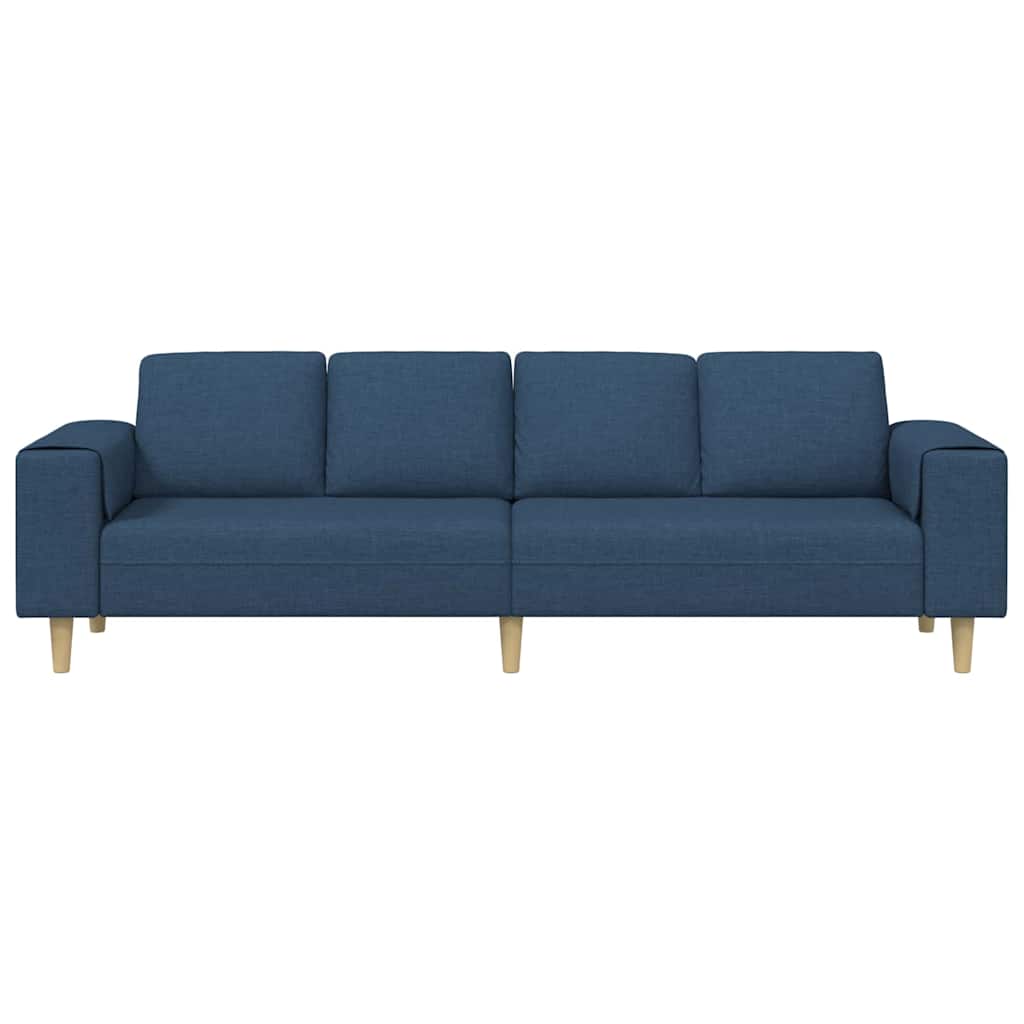 Wohnzimmer Couch Blau 250 x 77 x 76 cm Polyester