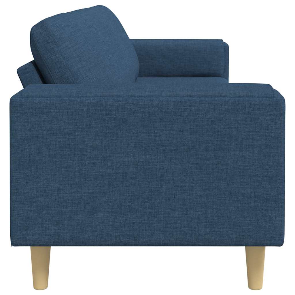 Wohnzimmer Couch Blau 250 x 77 x 76 cm Polyester
