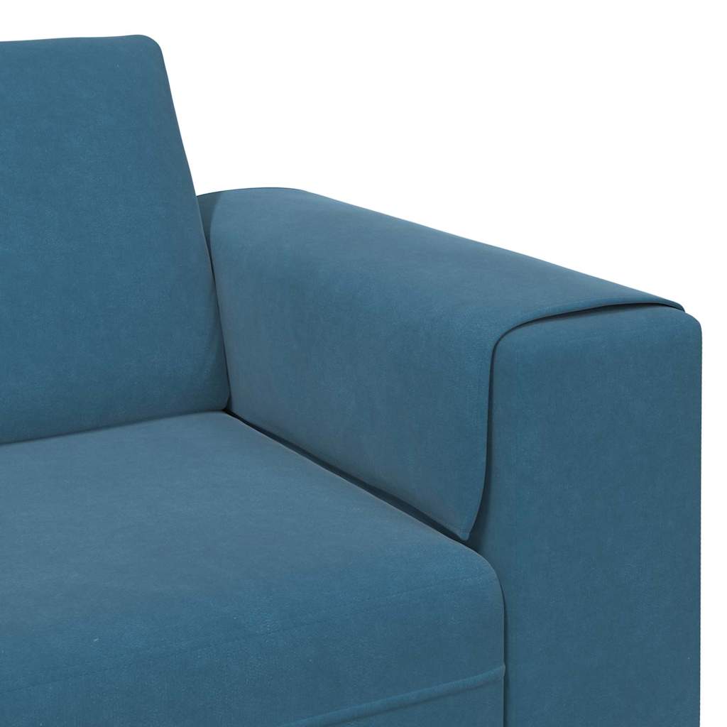 Wohnzimmer Couch Blau 250 x 77 x 76 cm