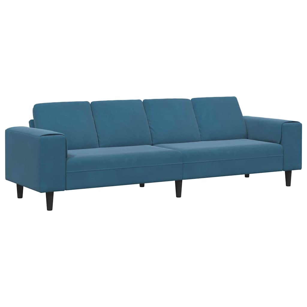 Wohnzimmer Couch Blau 250 x 77 x 76 cm