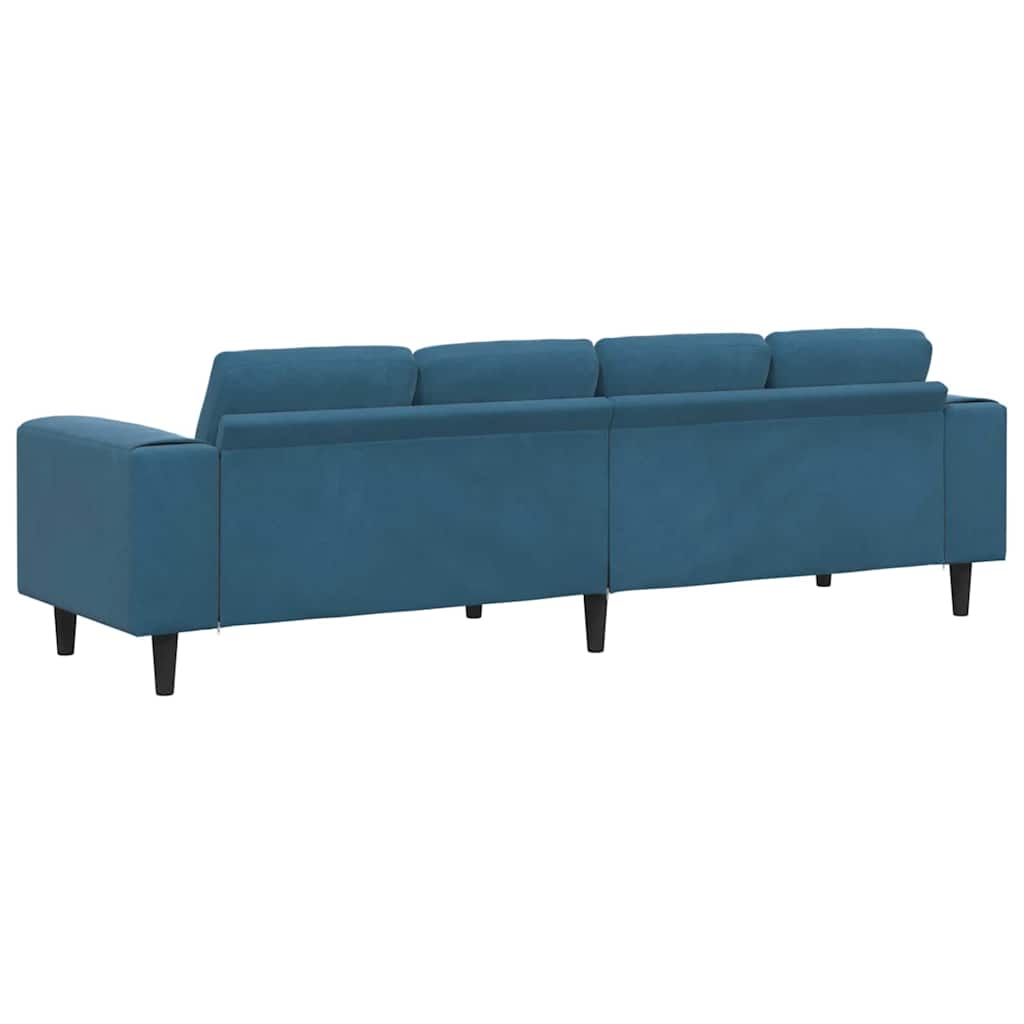 Wohnzimmer Couch Blau 250 x 77 x 76 cm