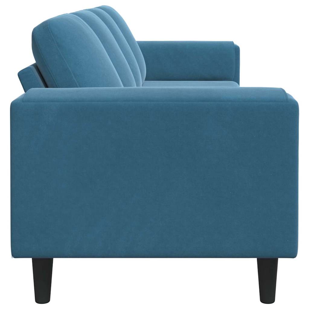 Wohnzimmer Couch Blau 250 x 77 x 76 cm