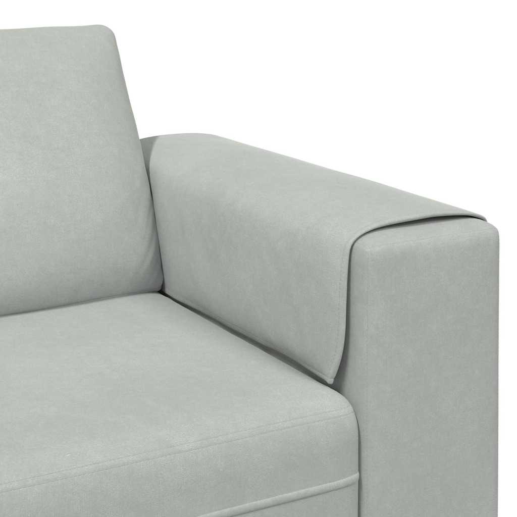 Wohnzimmer Couch Hellgrau 250 x 77 x 76 cm