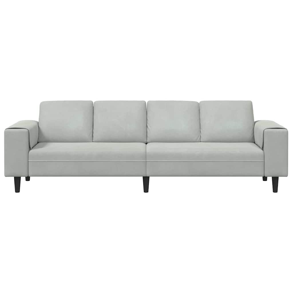 Wohnzimmer Couch Hellgrau 250 x 77 x 76 cm