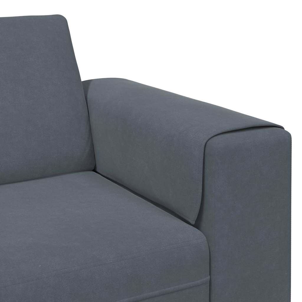 Wohnzimmer Couch Dunkelgrau 250 x 77 x 76 cm