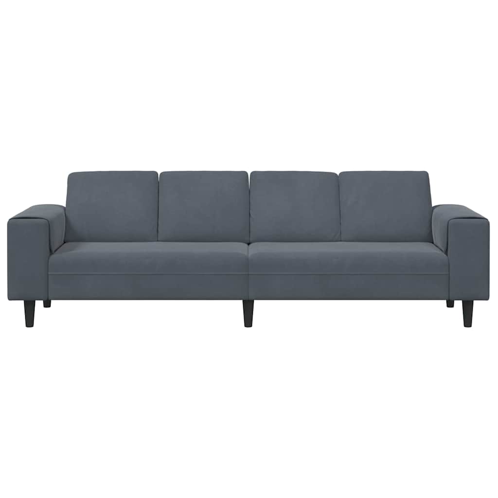 Wohnzimmer Couch Dunkelgrau 250 x 77 x 76 cm