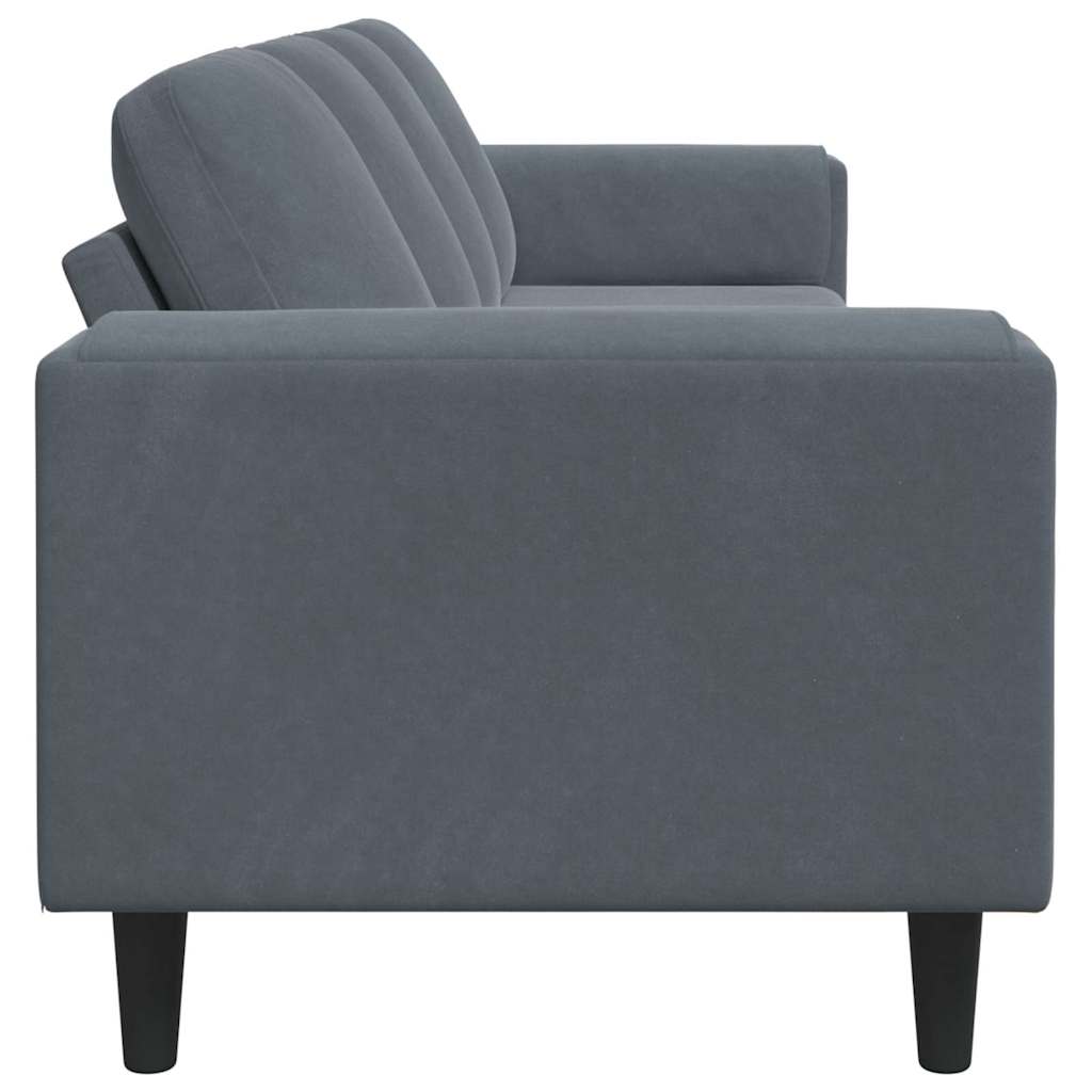 Wohnzimmer Couch Dunkelgrau 250 x 77 x 76 cm