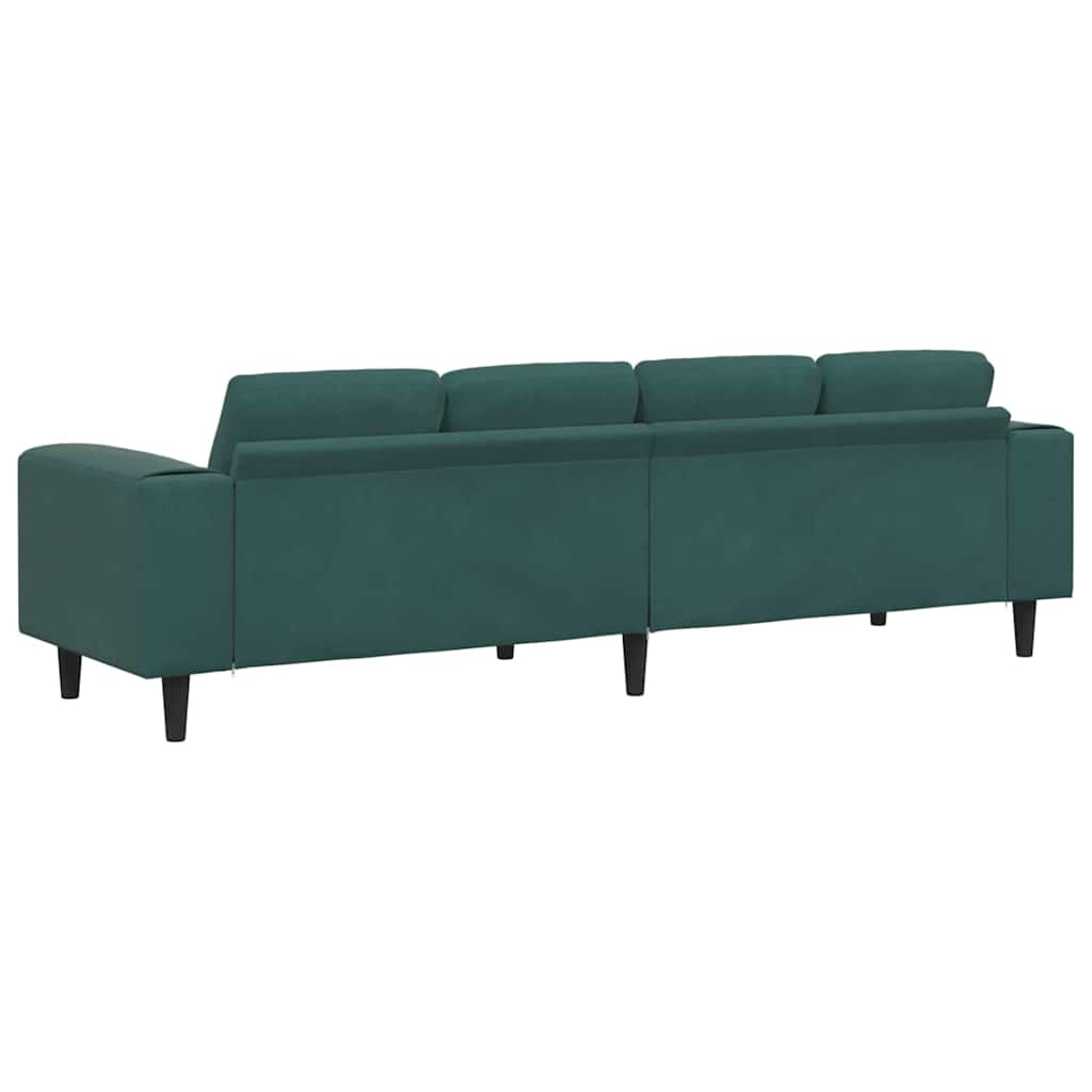 Wohnzimmer Couch Dunkelgrün 250 x 77 x 76 cm