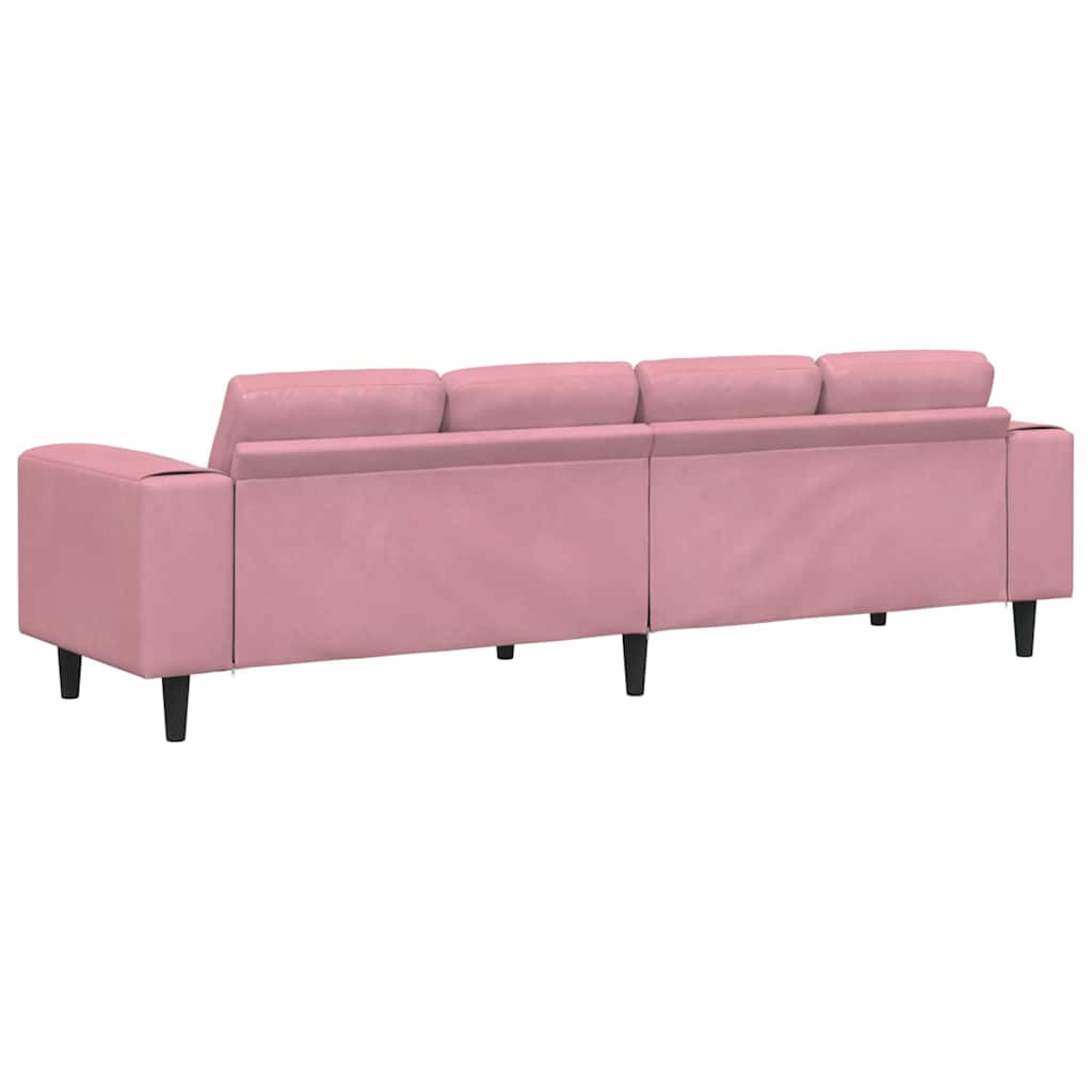 Wohnzimmer Couch Rosa 250 x 77 x 76 cm