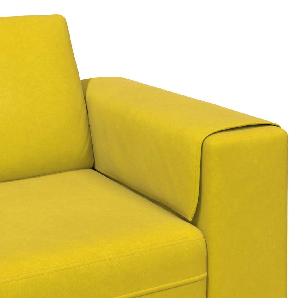Wohnzimmer Couch Gelb 250 x 77 x 76 cm
