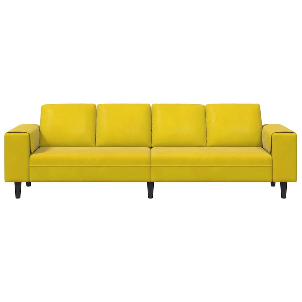 Wohnzimmer Couch Gelb 250 x 77 x 76 cm