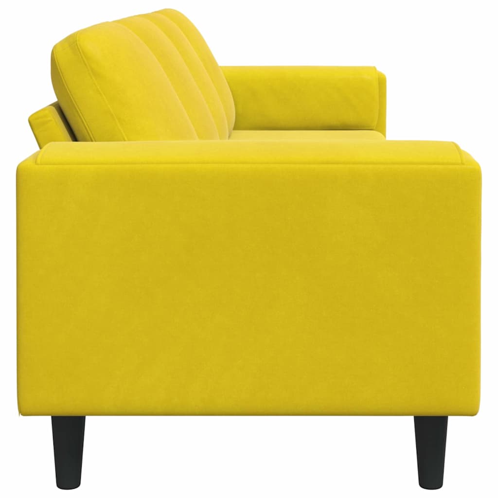 Wohnzimmer Couch Gelb 250 x 77 x 76 cm