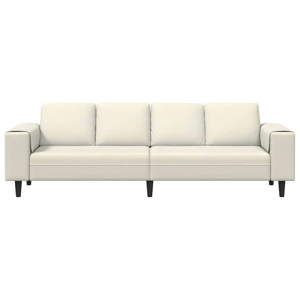 Wohnzimmer Couch Creme 250 x 77 x 76 cm