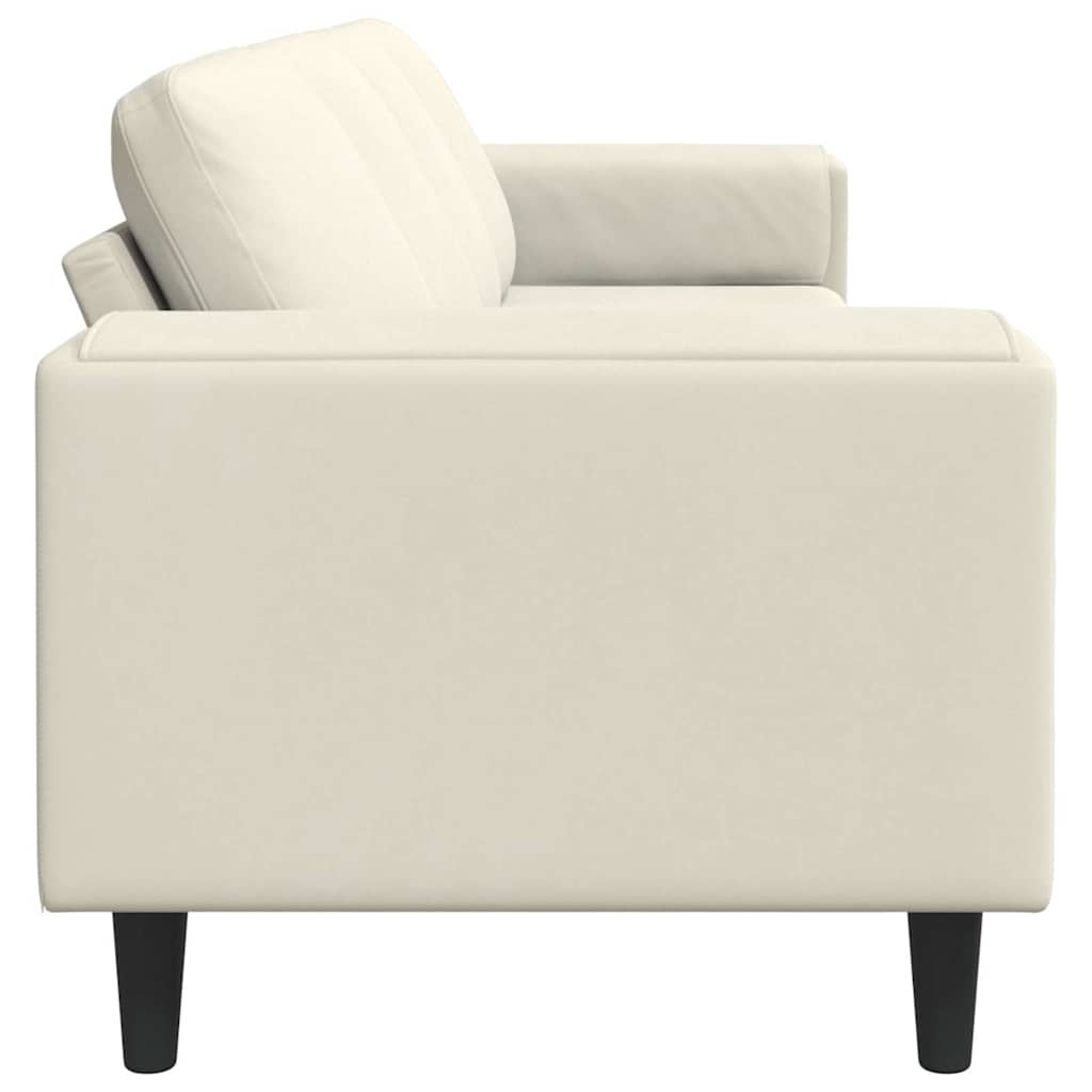 Wohnzimmer Couch Creme 250 x 77 x 76 cm
