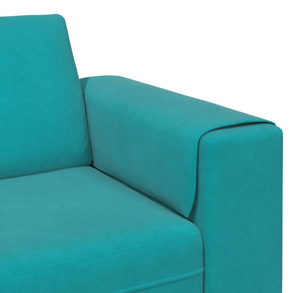 Wohnzimmer Couch Türkis 250 x 188 x 76 cm