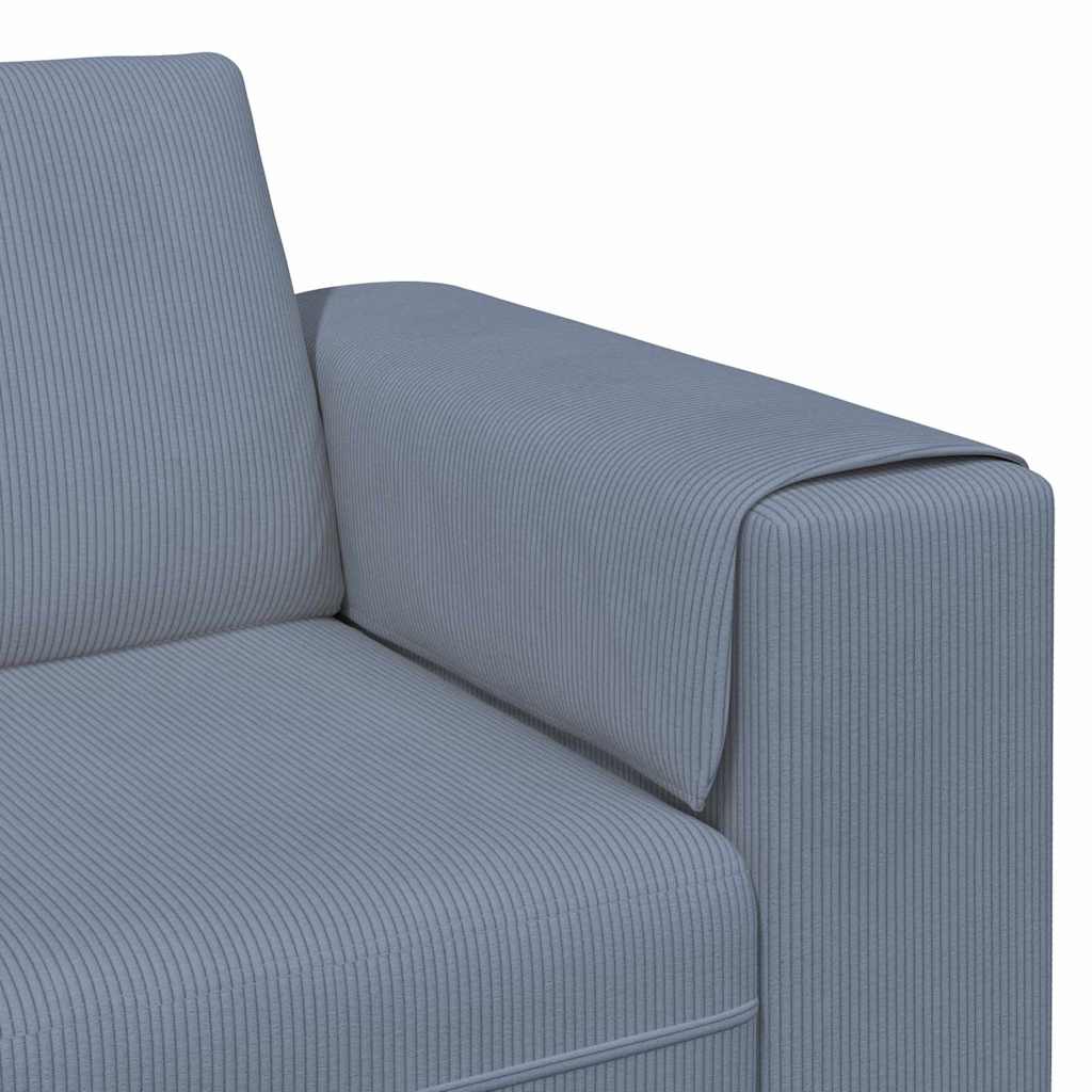Sofa Blau 250 x 77 x 76 cm Cordstoff